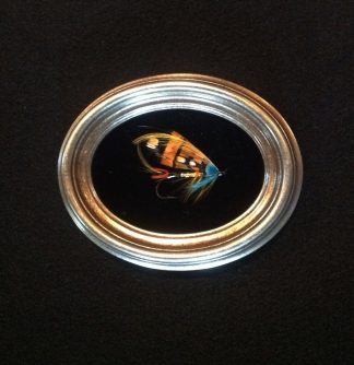 Framed Hand Tied Salmon Fly - The Durham Ranger