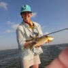 Rita Schimpff with her first redfish on the fly!