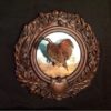 Bob White Quail on hand painted Oak Leaf Panel by Rita Schimpff for Heritage Game Mounts