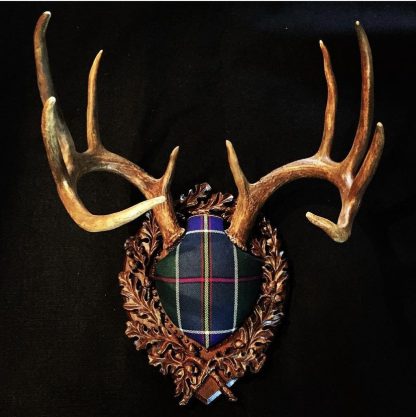 The Tartan Covered Legacy Panel by Heritage Game Mounts.