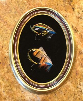 framed classic salmon flies
