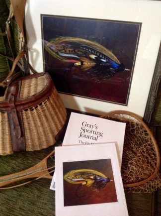 The Jock Scott, a classic salmon fly print by Daniel Porter
